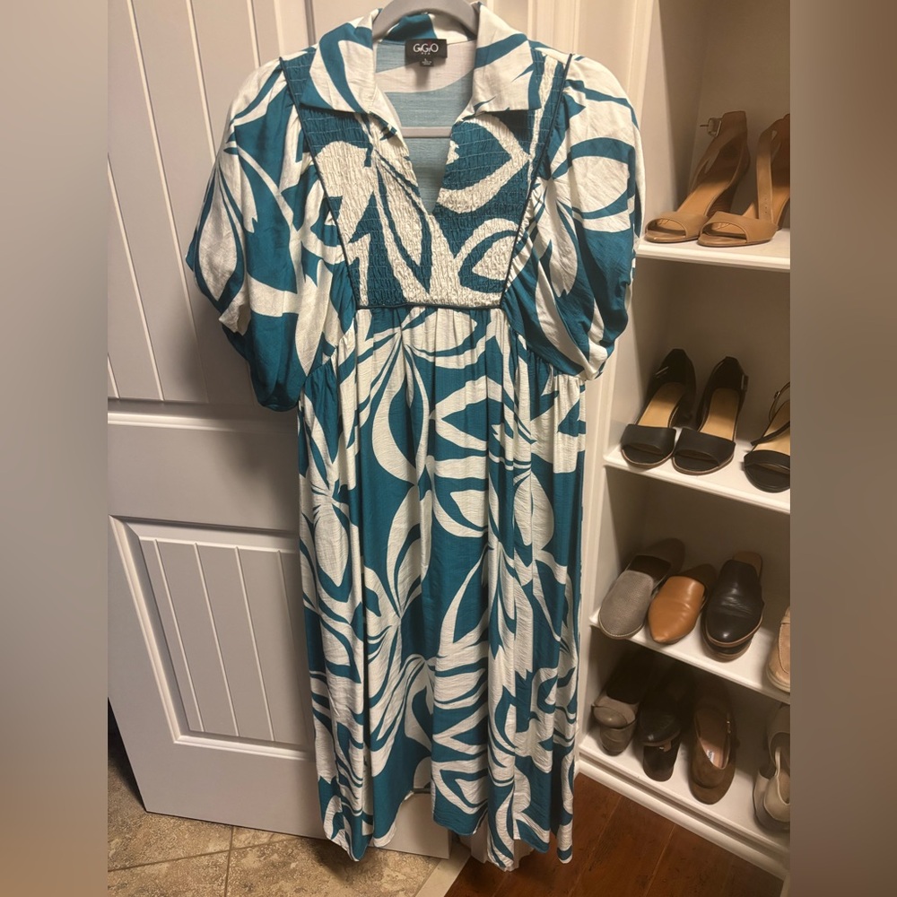 GiGiO tropical maxi dress